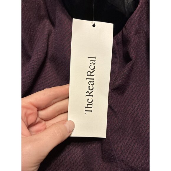 Christian Dior Authentic Purple Black Long Sleeve Blazer Jacket 8 Medium - Picture 8 of 8